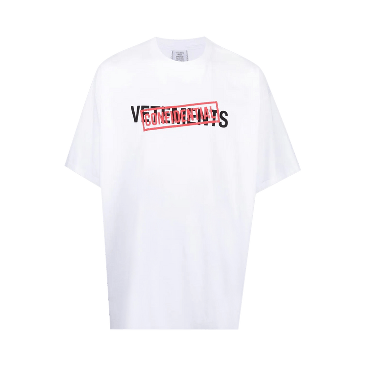 Vetements Confidential Logo T-Shirt "White"