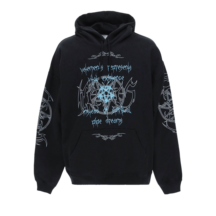 Vetements Vital Existence Hoodie "Black"
