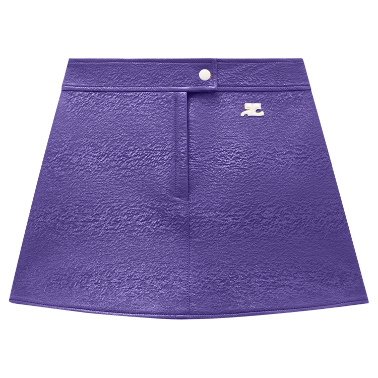 Courrèges Coated Mini Skirt "Ultraviolet"