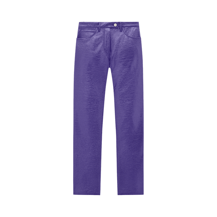 Courrèges Vinyl Pants "Ultraviolet"