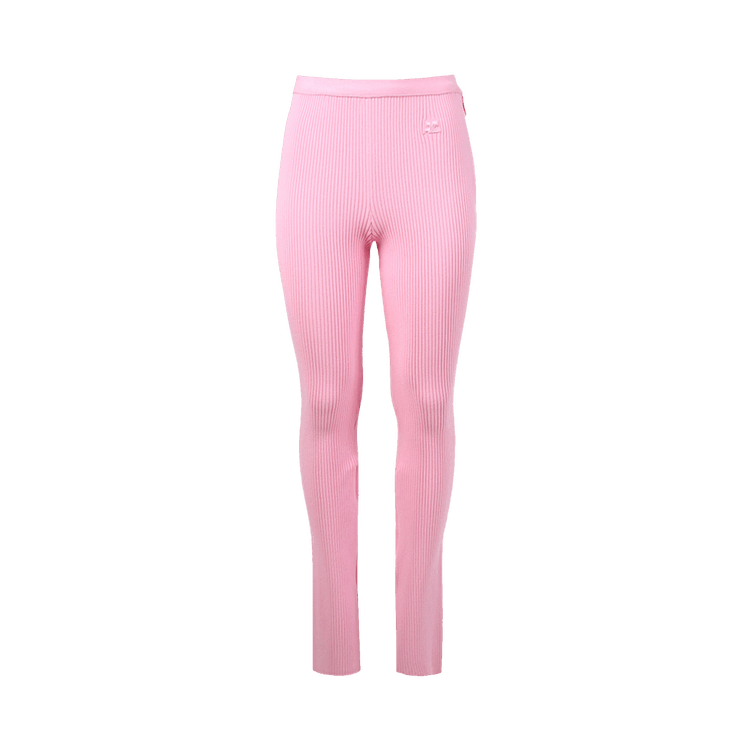Courrèges Rib Knit Trouser "Pink"