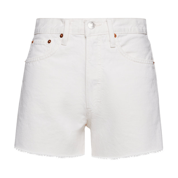 RE/DONE 90s Low Slung Short "Vintage White"