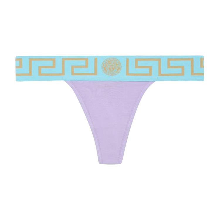 Versace Greca Border Thong "Lilac"