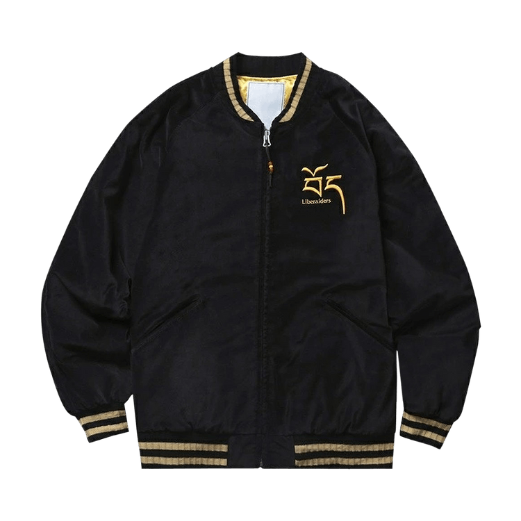 Liberaiders Velour Varsity Jacket "Black"