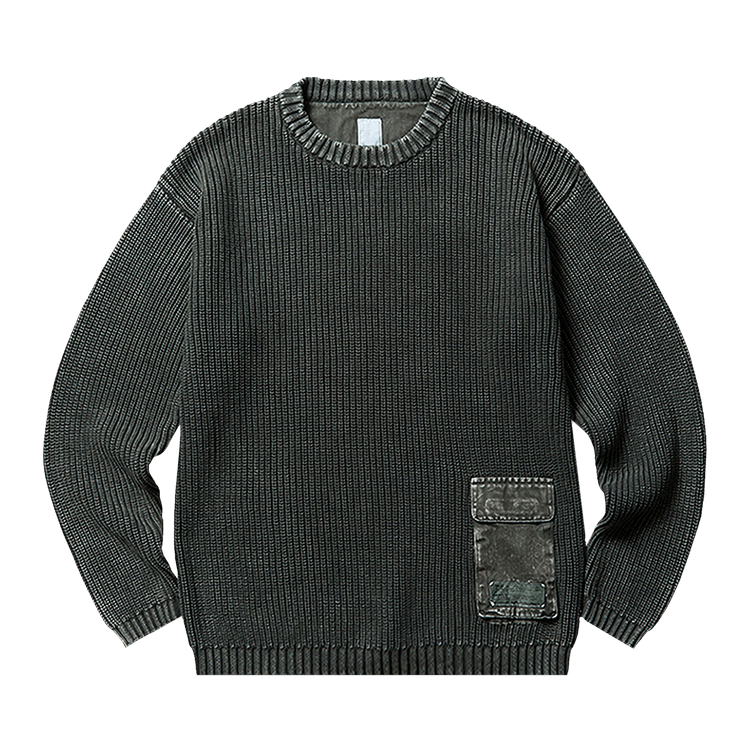 Liberaiders Garment Dyed Wash Crewneck "Olive"