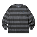 Liberaiders Stripe Long-Sleeve Tee "Charcoal"