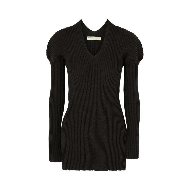 Bottega Veneta Ribbed Knit Sweater "Black"