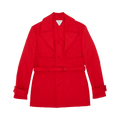Bottega Veneta Belted Twill Jacket "Red"