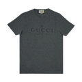 Gucci Logo Cotton T-Shirt "Grey"
