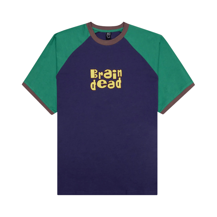 Brain Dead Field Raglan Tee "Navy"