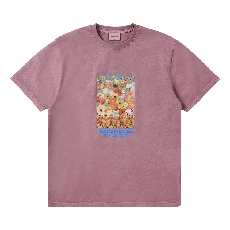 thisisneverthat Flower Collage Tee "Dusty Rose"