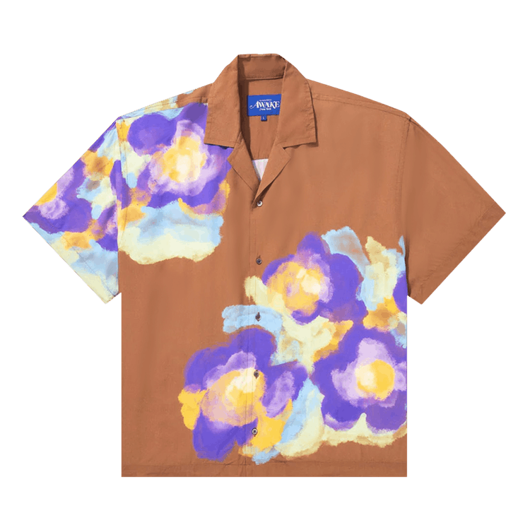 Awake NY Bouquet Camp Shirt "Rust Floral"