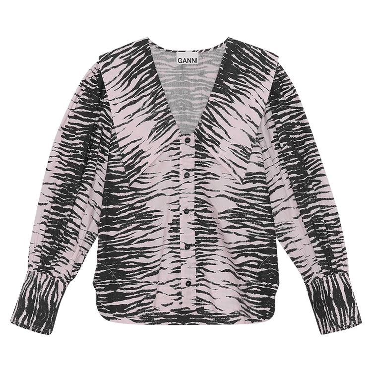 GANNI Printed Cotton Poplin "Light"