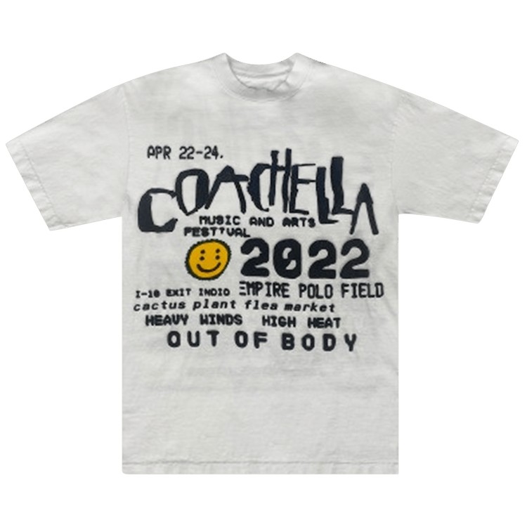 Cactus Plant Flea Market x Coachella Tee "White/Smile"