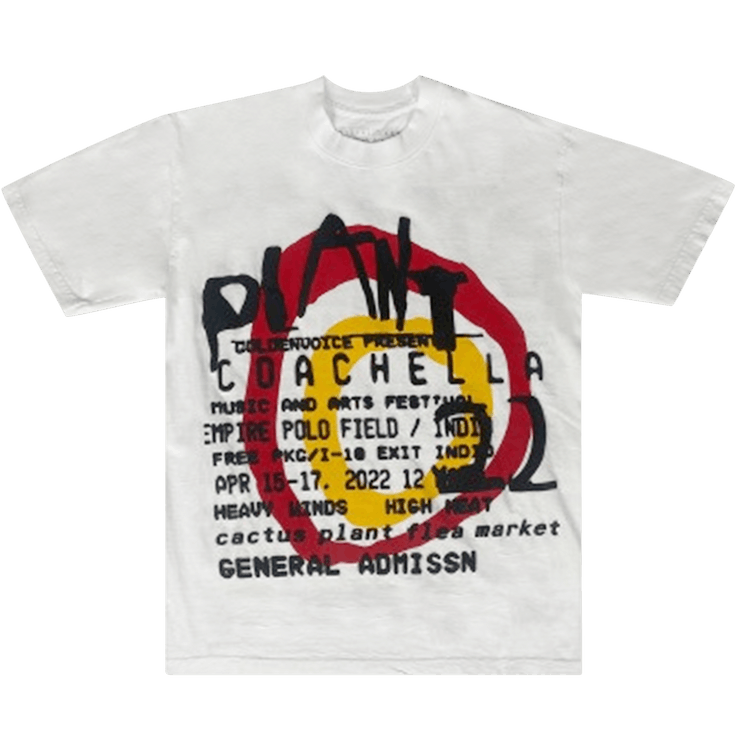 Cactus Plant Flea Market x Coachella Tee "White/Red"