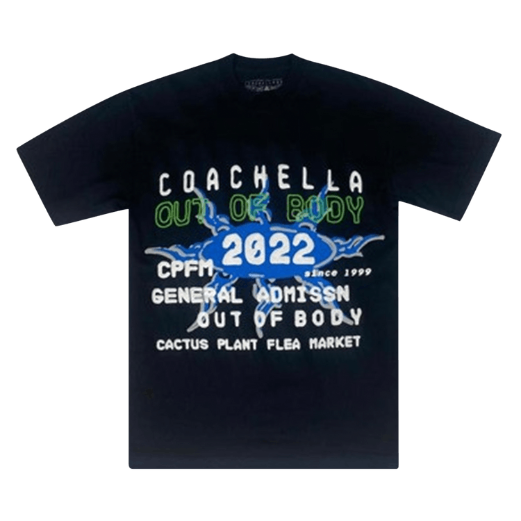 Cactus Plant Flea Market x Coachella Tee "Black/Blue"