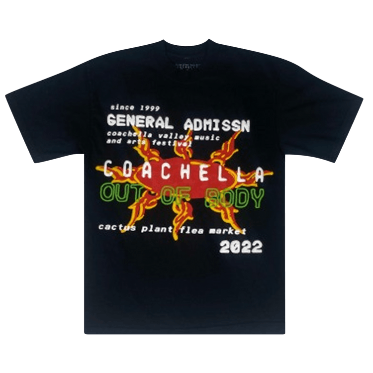 Cactus Plant Flea Market x Coachella Tee "Black/Red"