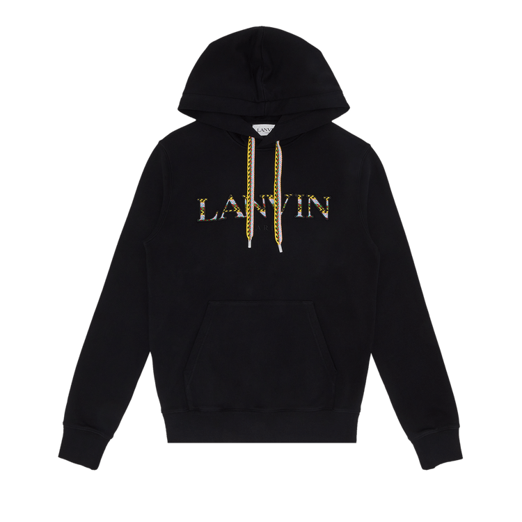 Lanvin Curb Embroidered Hoodie "Black"