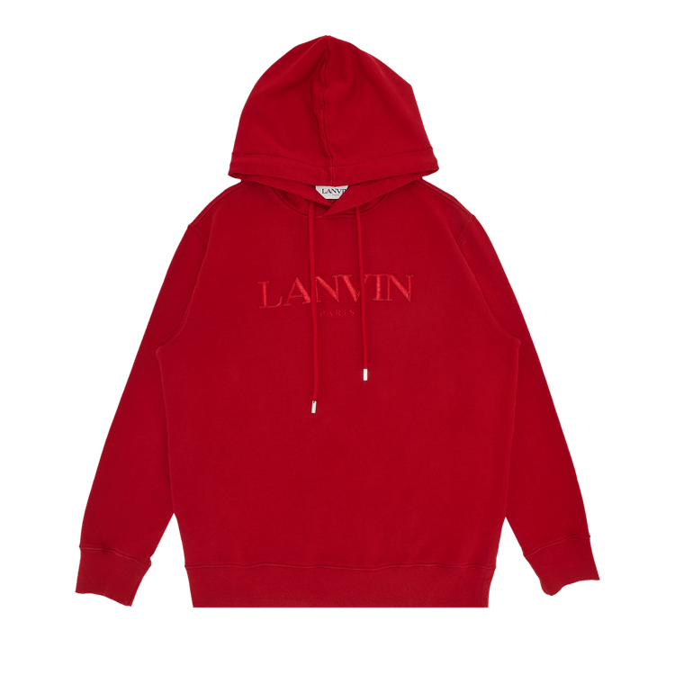 Lanvin Paris Embroidered Hoodie "Lipstick"