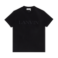 Lanvin Paris Embroidered Short-Sleeve Tee "Black"