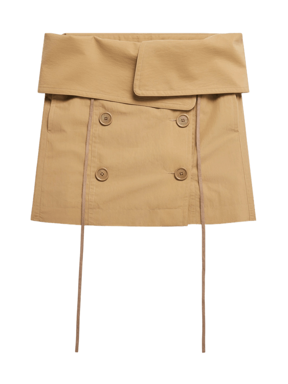 KNWLS Ammara Trench Skirt "Sand"