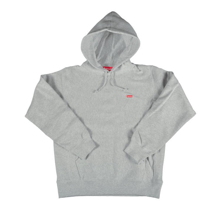 Supreme Enamel Small Box Hooded Sweatshirt "Heather Grey"